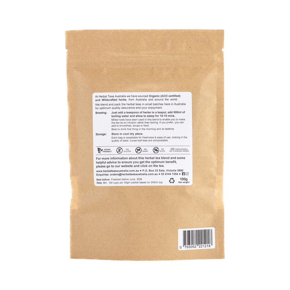 Herbal Teas Australia Organic Dandelion Root 100g
