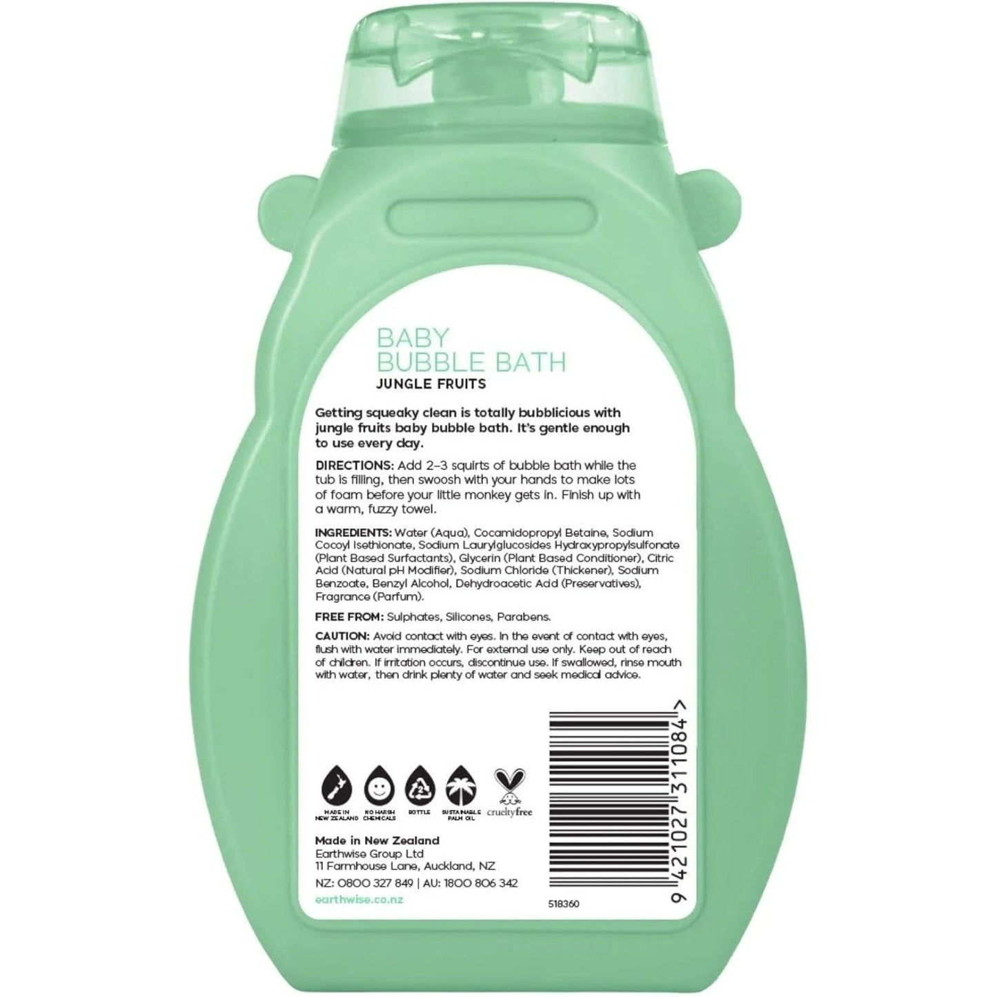 Naturely Nourish Hippo Baby Bubble Bath 275ml