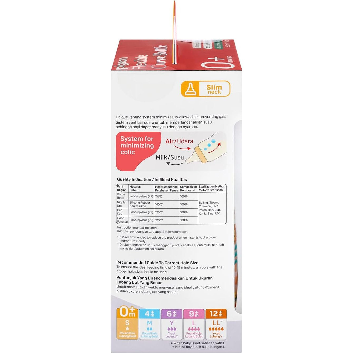 Pigeon Slim Neck Curve Bottle Garden 150ml