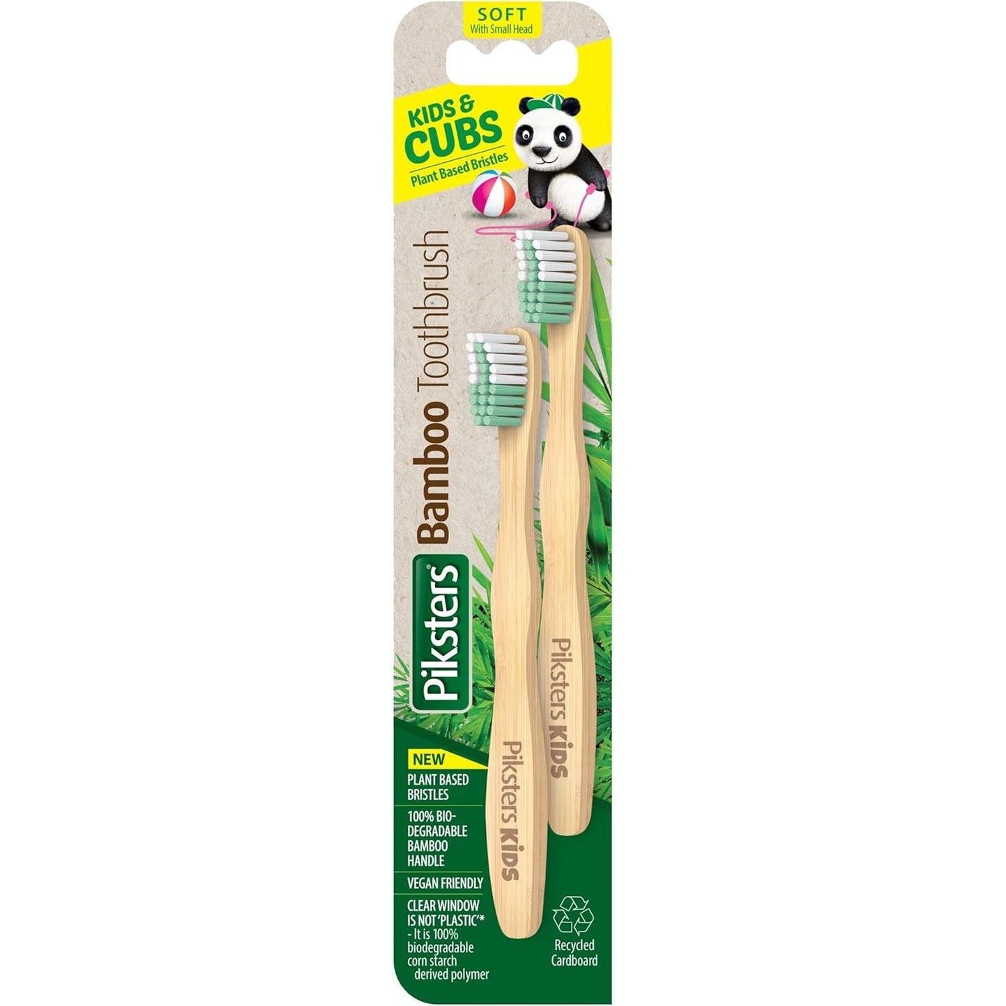 Piksters Bamboo Bio Bristle T/b Kids 2pk