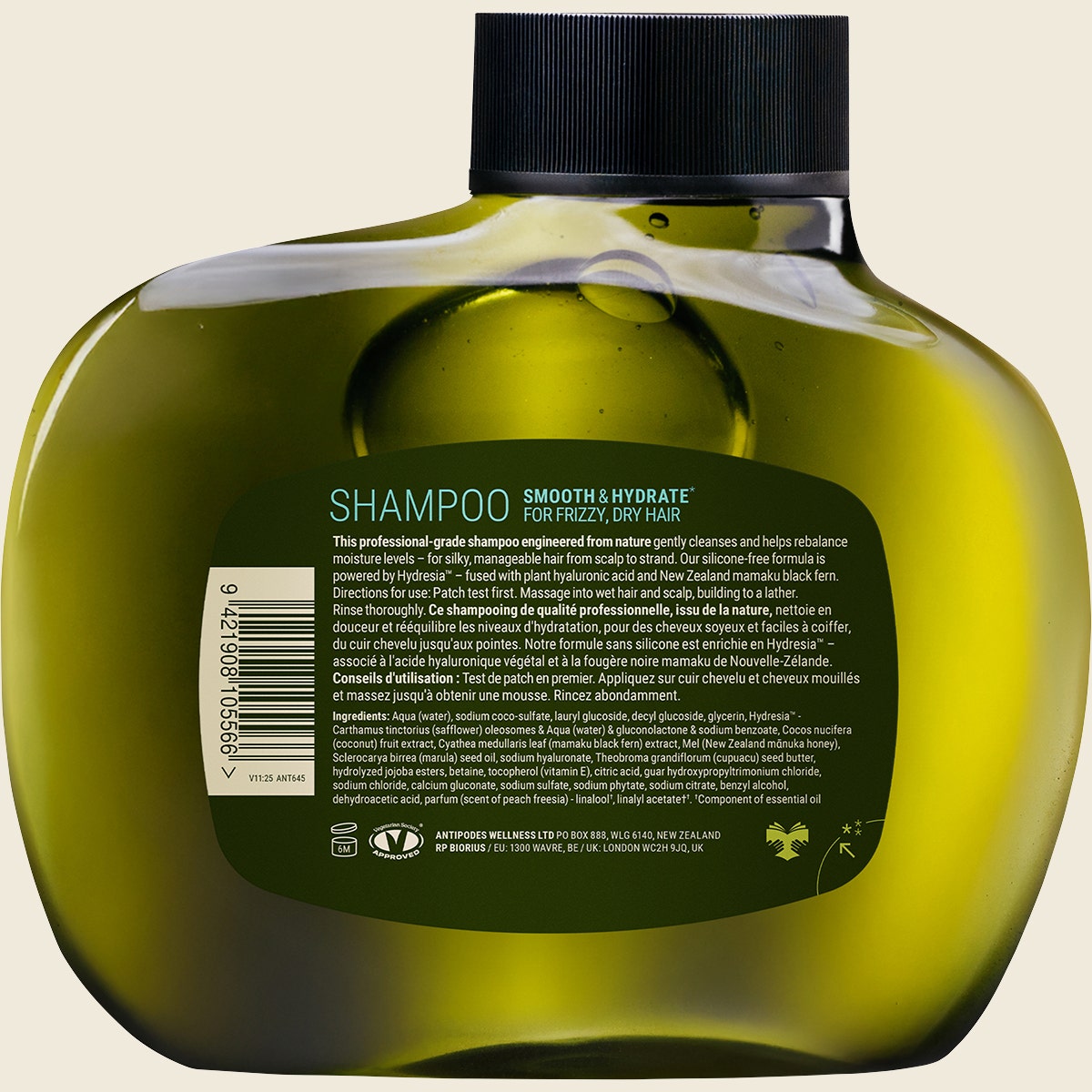 Antipodes Peach Freesia Smooth & Hydrate Shampoo 340ml