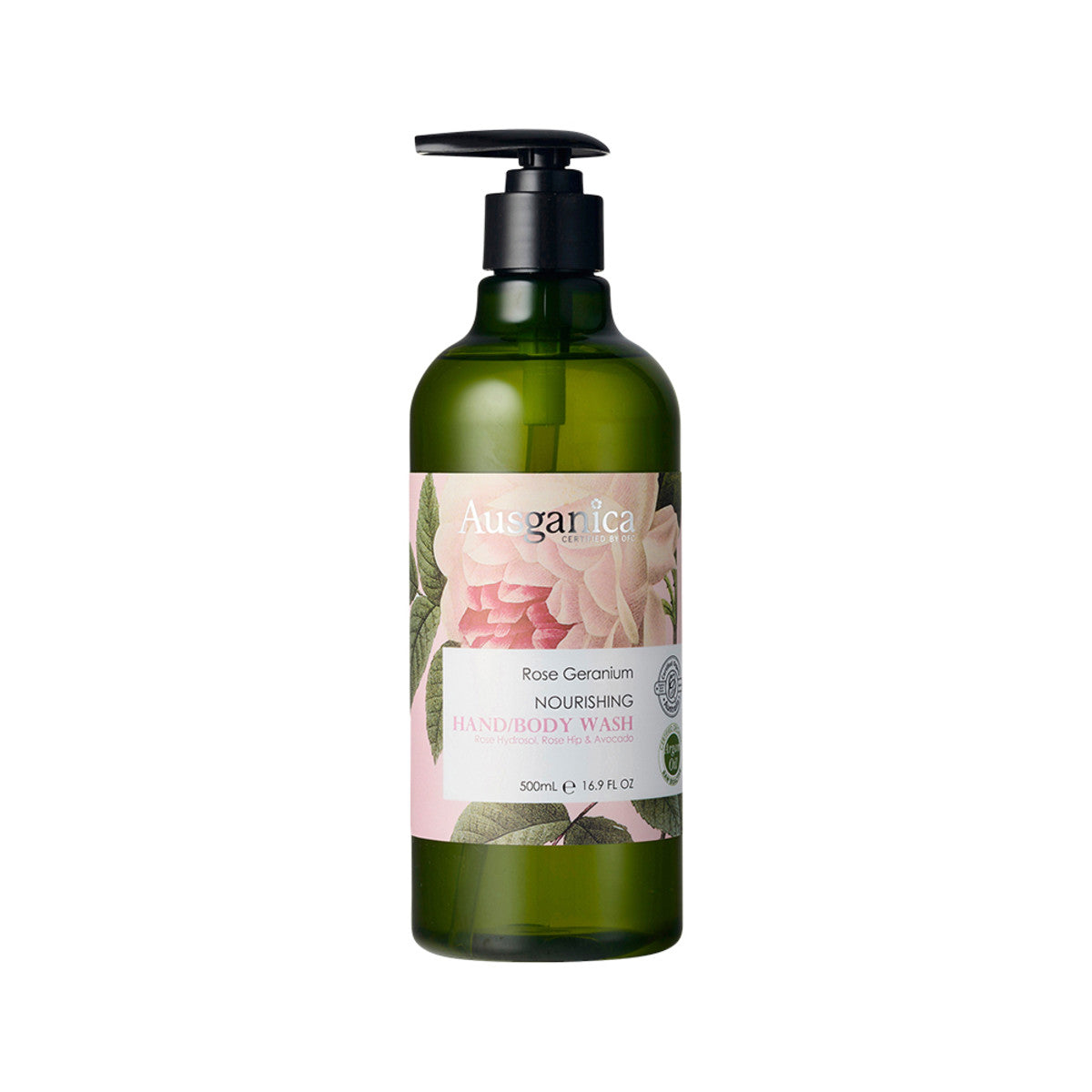 Ausganica Organic Rose Geranium Nourishing Hand/body Wash 500ml