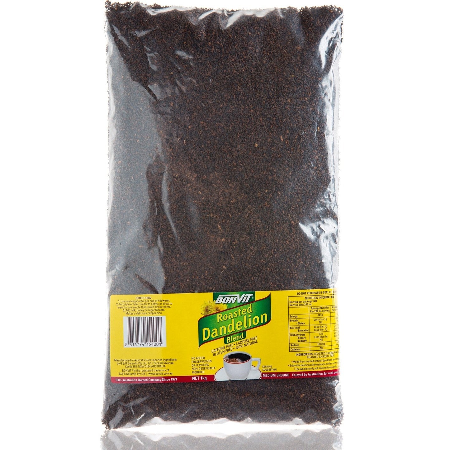 Bonvit Roast Dandelion Chicory Medium 1kg