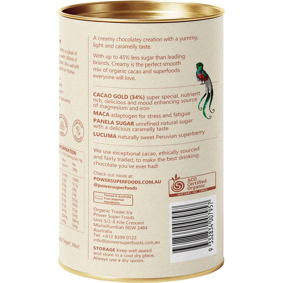 Power Super Foods Creamy Drinking Chocolate 220g