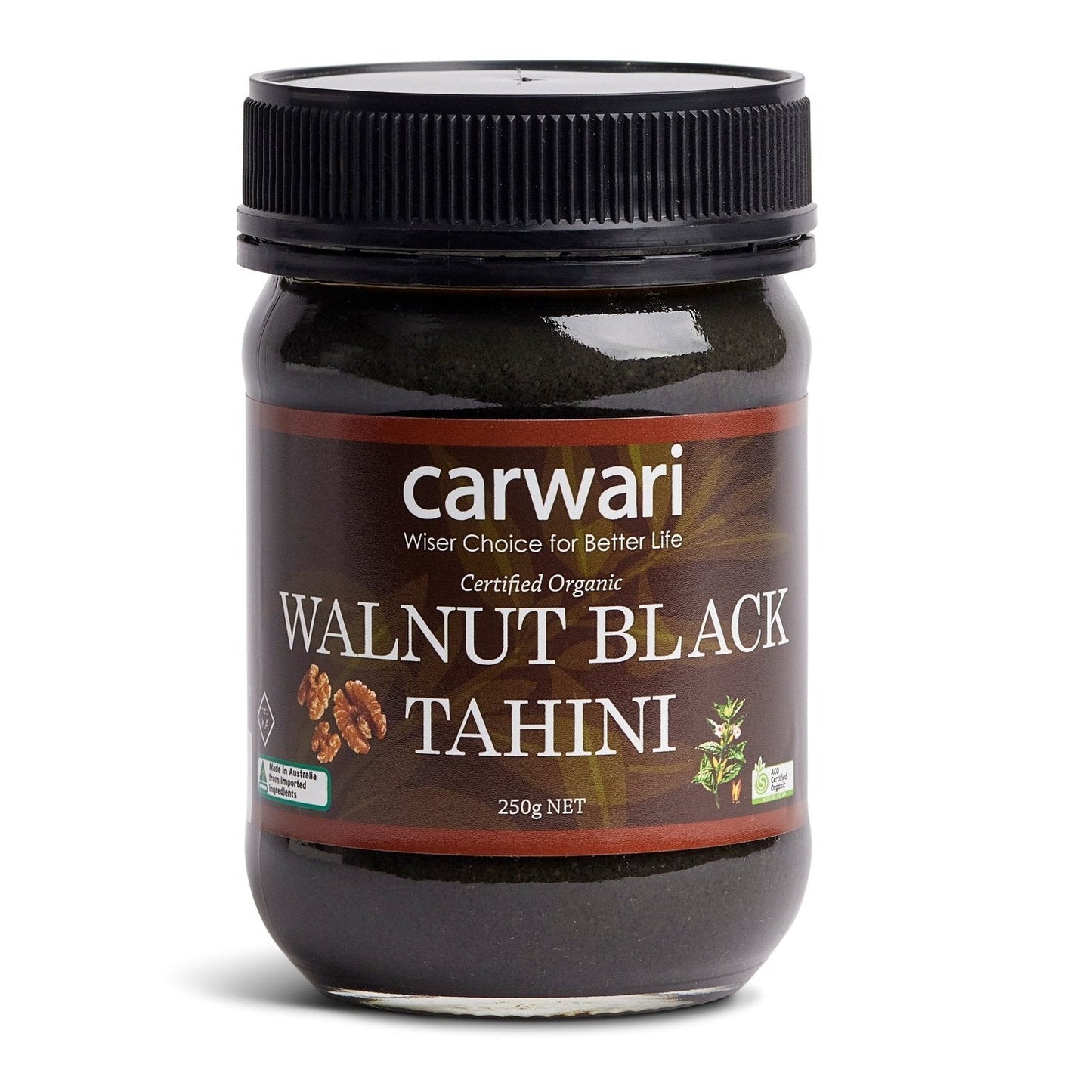 Carwari Organic Walnut Black Tahini 250g