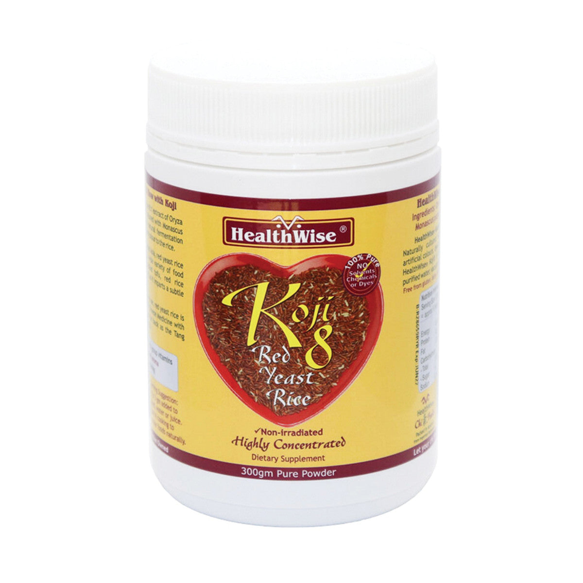 HealthWise Koji8 (Red Yeast Rice) 300g