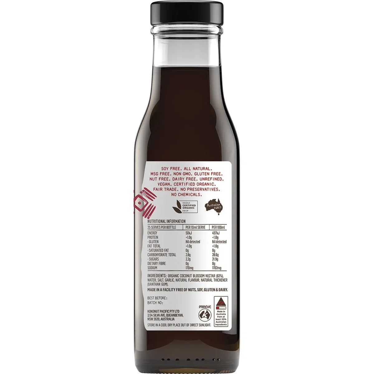 NIULIFE Organic Coconut Amino Sauce Extra Thick Smokey BBQ 250ml