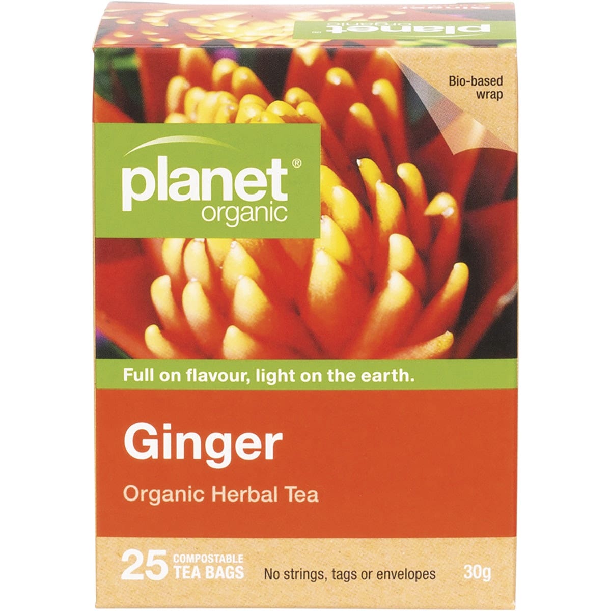 Planet Organic Organic Ginger Herbal Tea x 25 Tea Bags