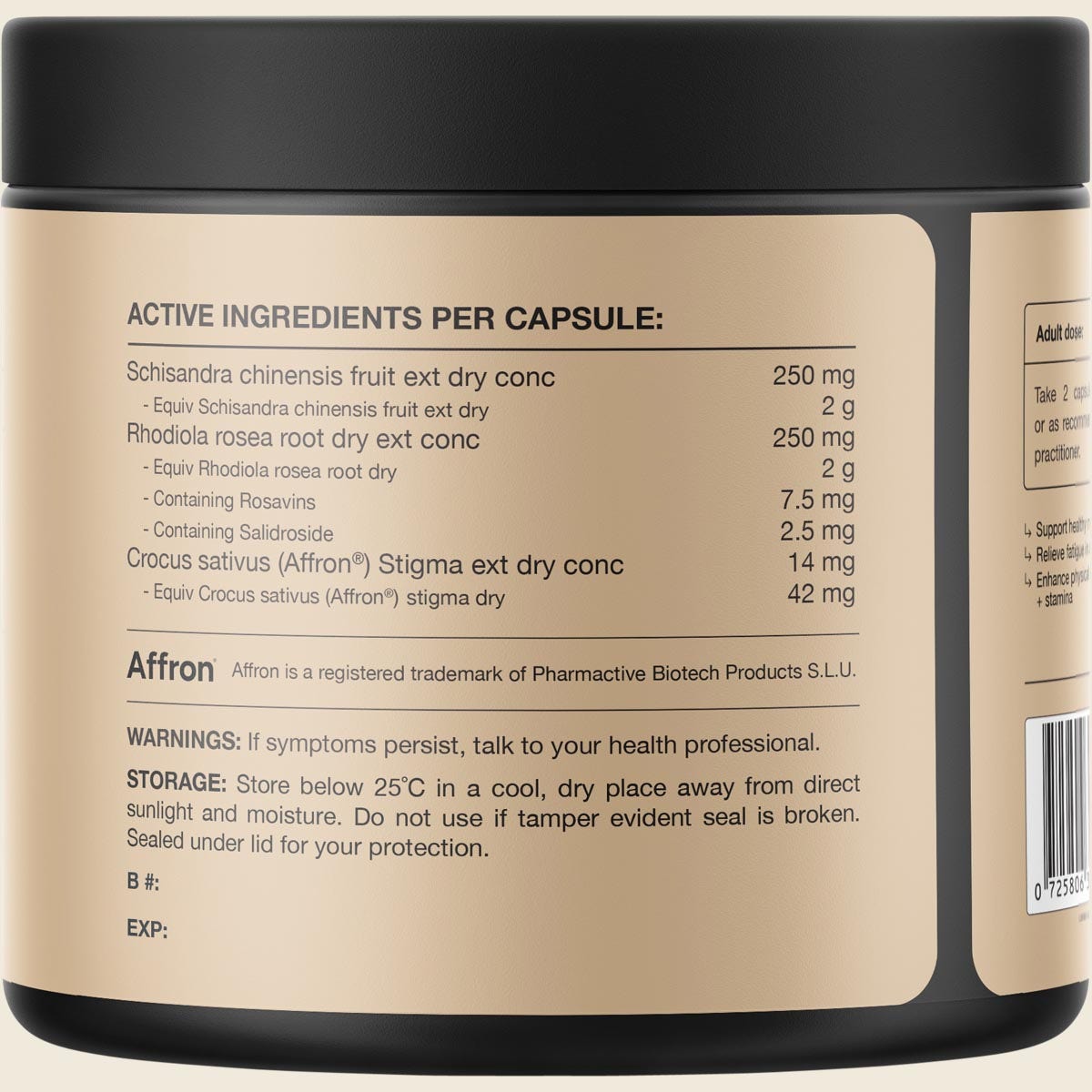 Switch Nutrition Saffron + Rhodiola Stress Relief 60 Caps