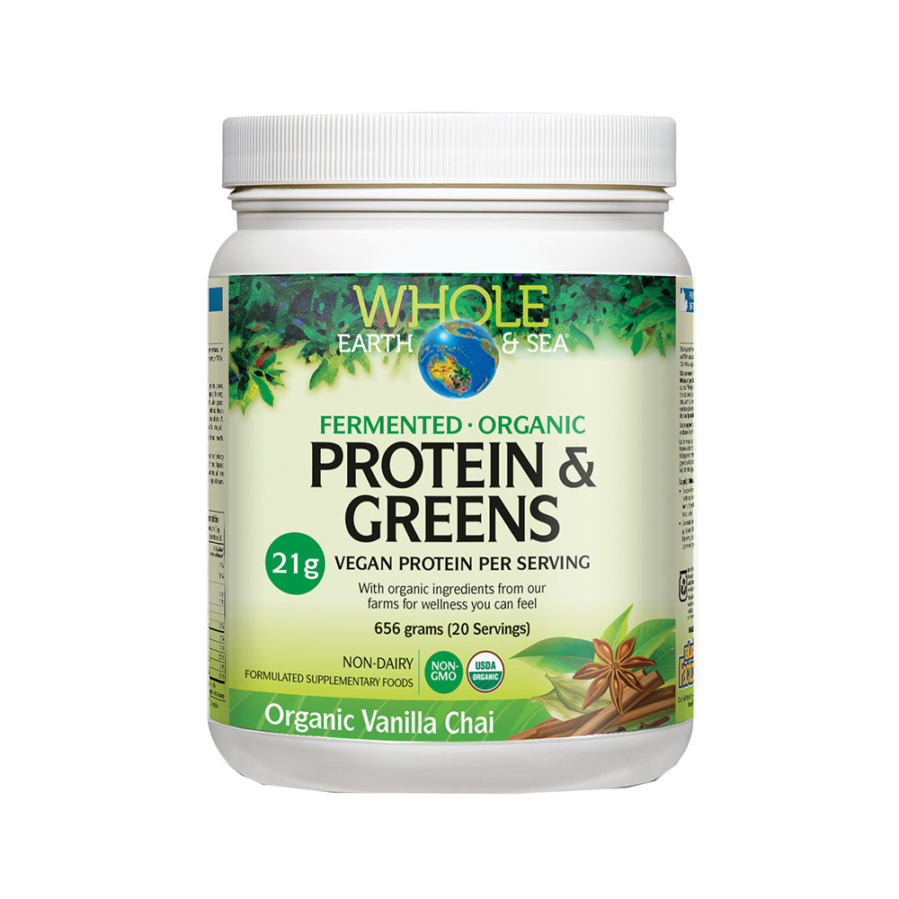 Whole Earth & Sea Organic Fermented Protein & Greens Vanilla Chai 656G