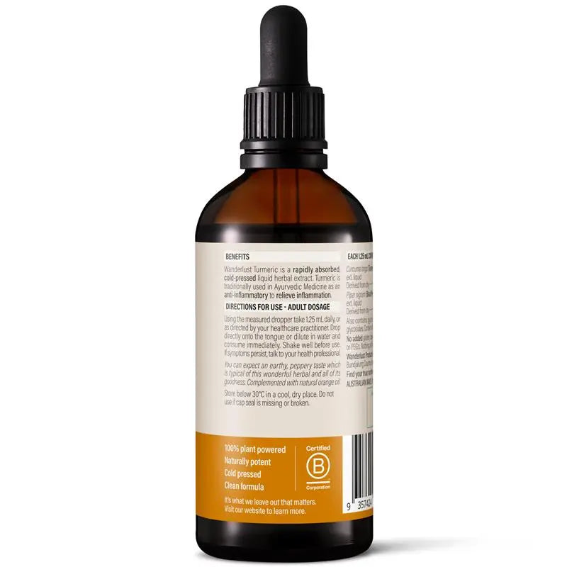 Wanderlust Turmeric Drops 90ml
