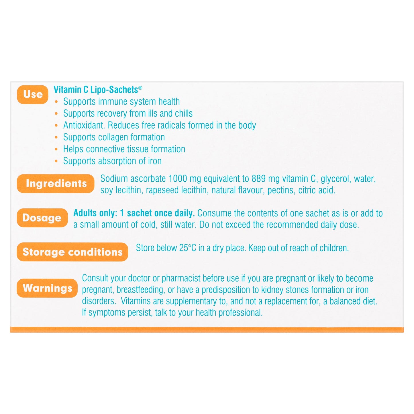 Lipo-Sachets Vitamin C Original 5g 30 Sachets