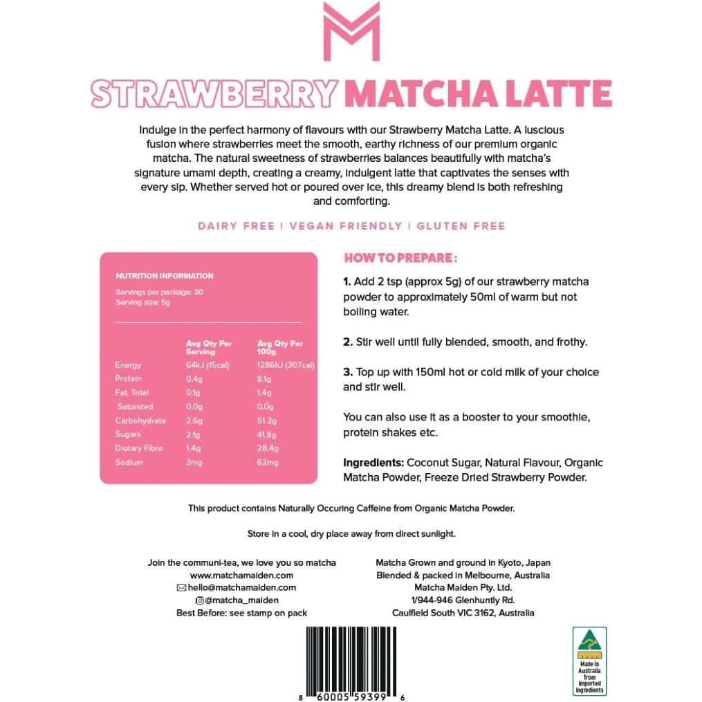 Matcha Maiden Strawberry Matcha Latte 150g