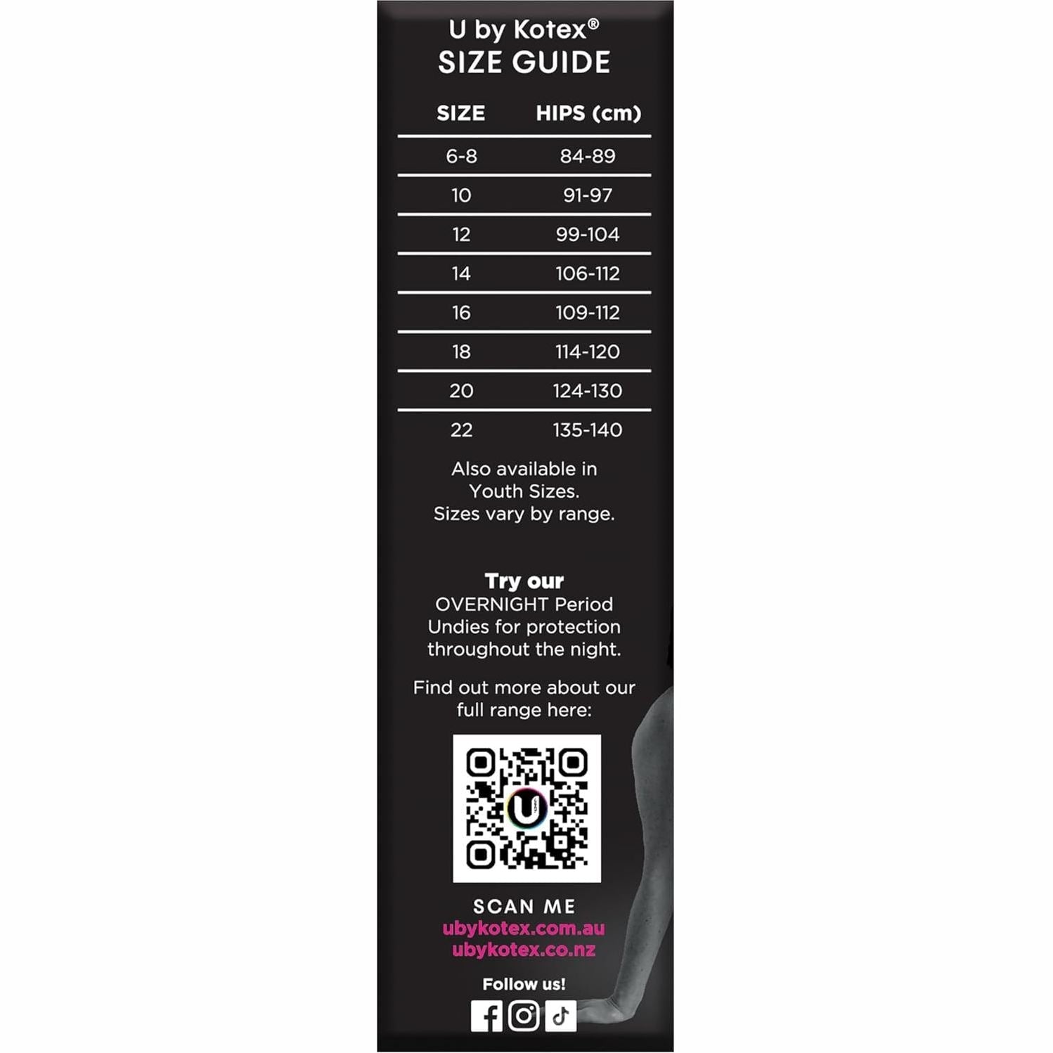 U by Kotex Bikini Size 12