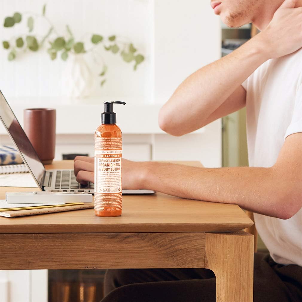 Dr. Bronner's Organic Hand & Body Lotion Orange Lavender 237ml