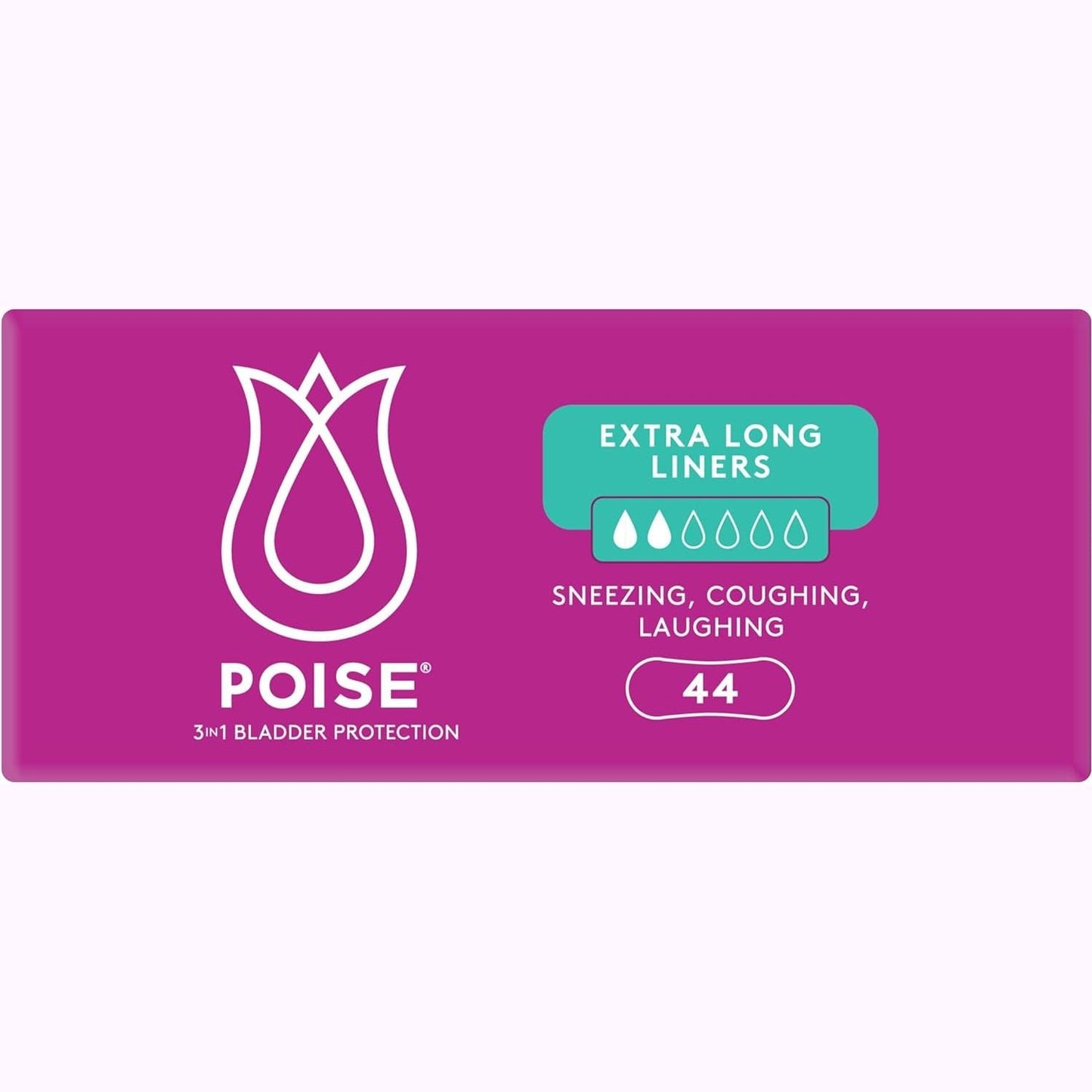 Poise Extra Long Liner 44pk
