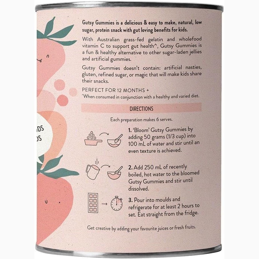 Nutra Organics Gutsy Gummies (Gut Loving Snack) Strawberry 150g