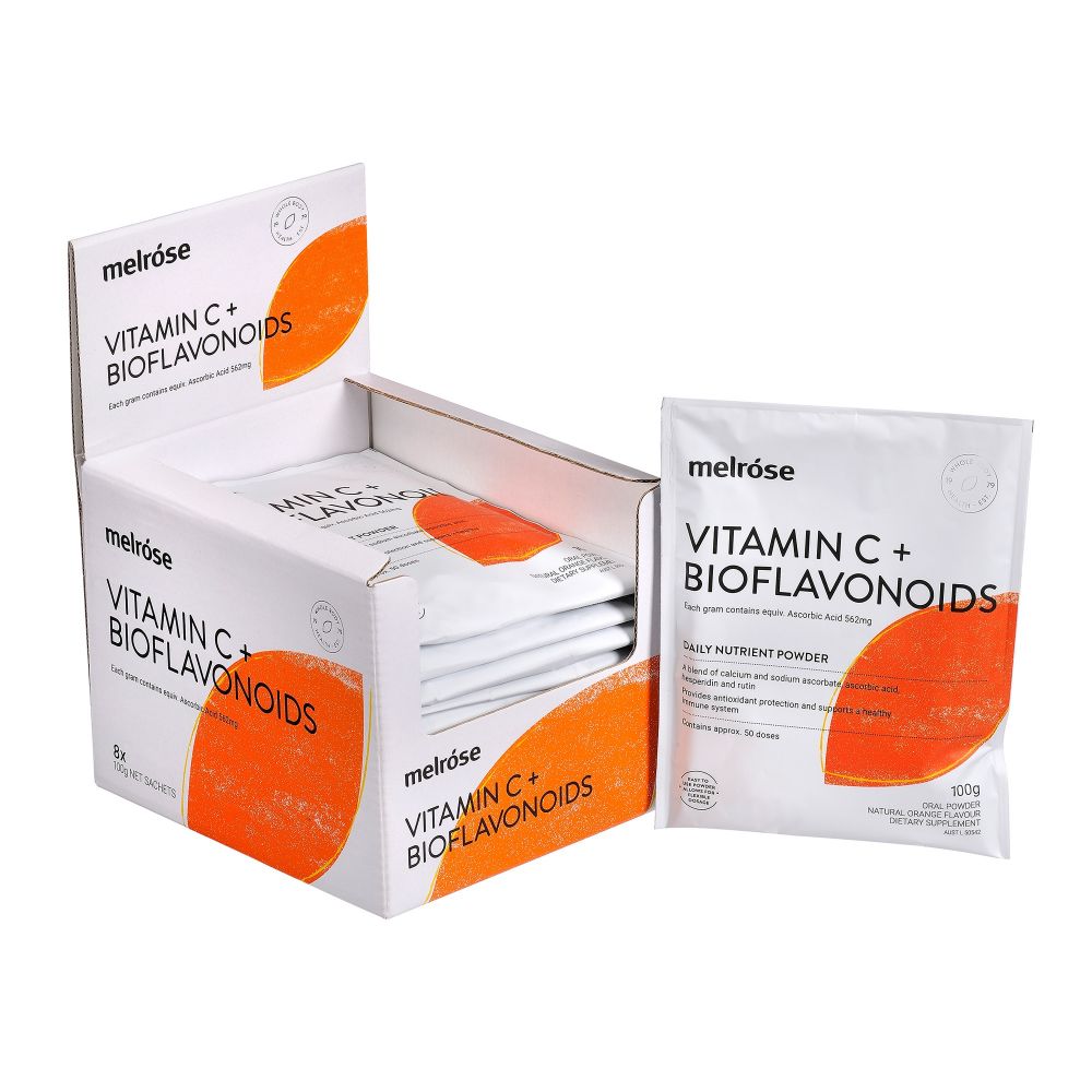 Melrose Vitamin C Plus Bioflavonoids Orange Flavoured 100g