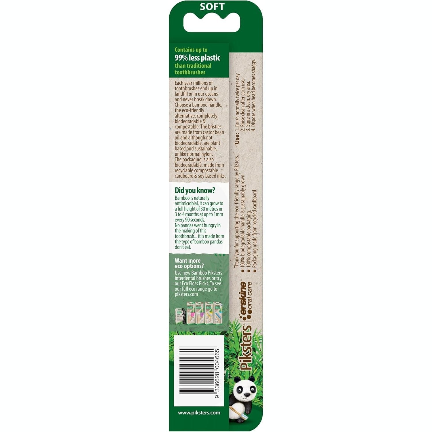 Piksters Bamboo Bio Bristle T/b Soft