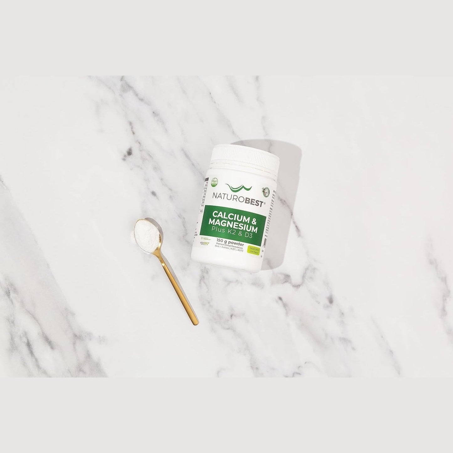 NaturoBest Calcium & Magnesium Plus K2 & D3 150g