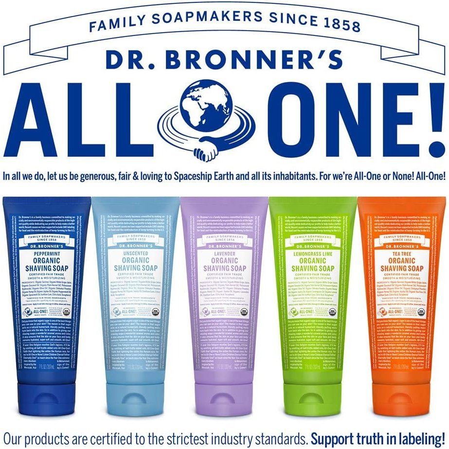 Dr. Bronner's Organic Shaving Soap Lavender 207ml