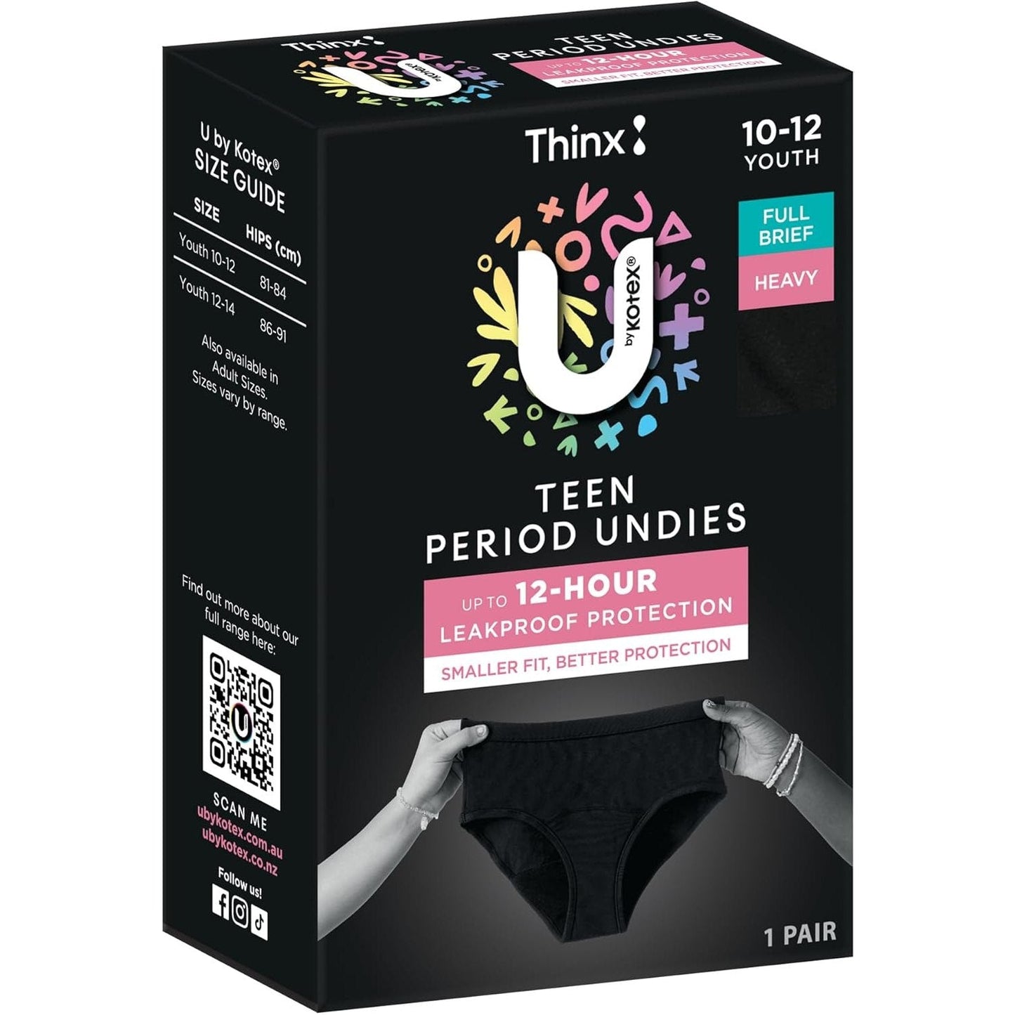 U by Kotex Brief Teen Size Y10-12