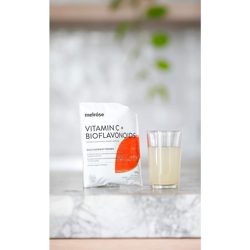 Melrose Vitamin C Plus Bioflavonoids Orange Flavoured 100g
