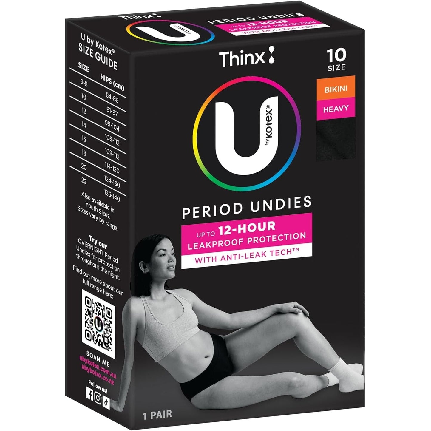 U by Kotex Bikini Size 10