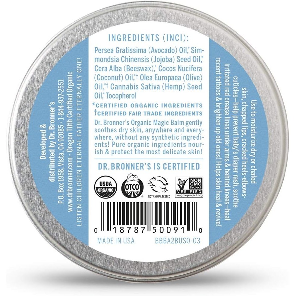 Dr. Bronner's Organic Magic Balm Unscented 57g