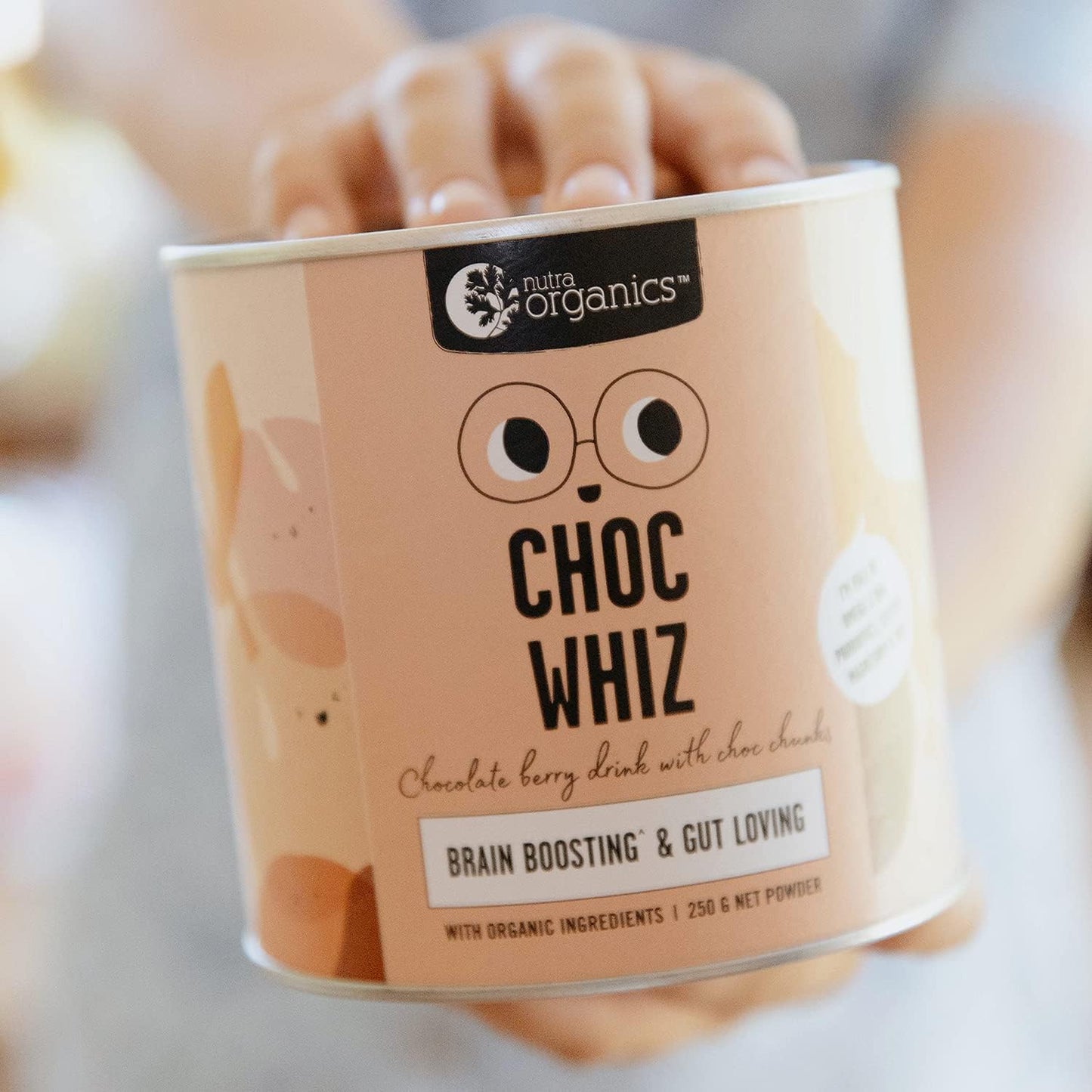 Nutra Organics Organic Choc Whiz (Brain Boosting & Gut Loving) 250g