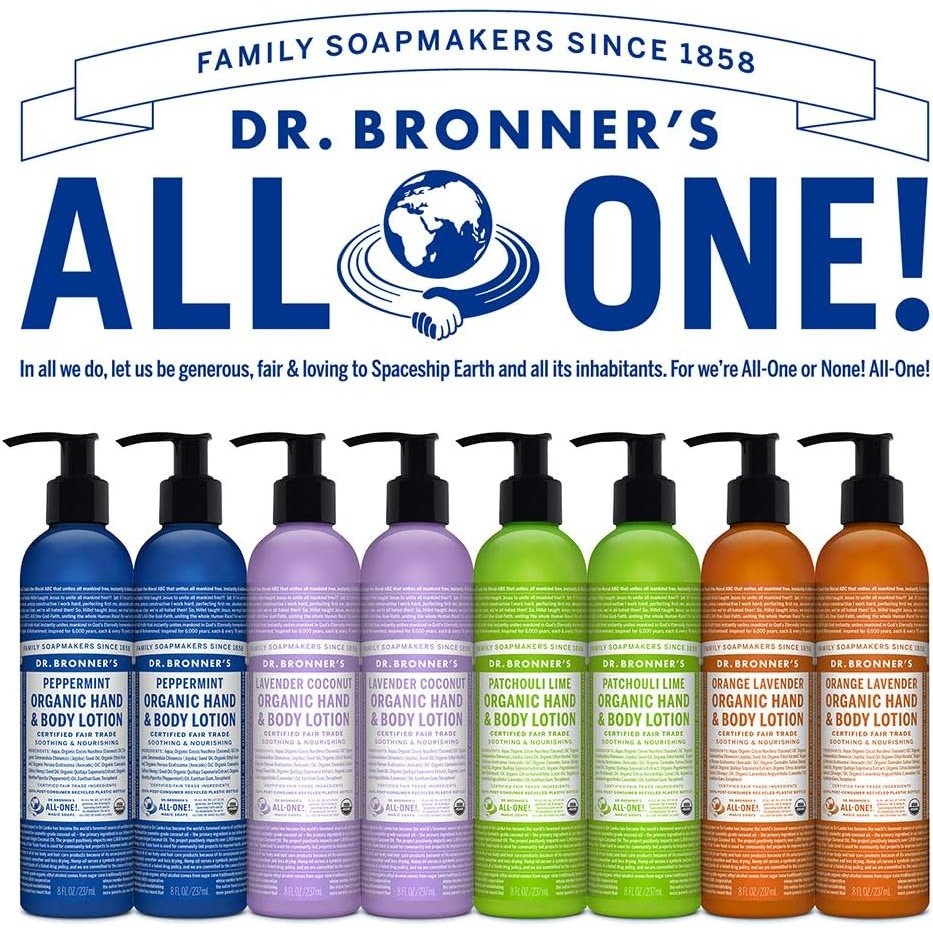 Dr. Bronner's Organic Hand & Body Lotion Orange Lavender 237ml