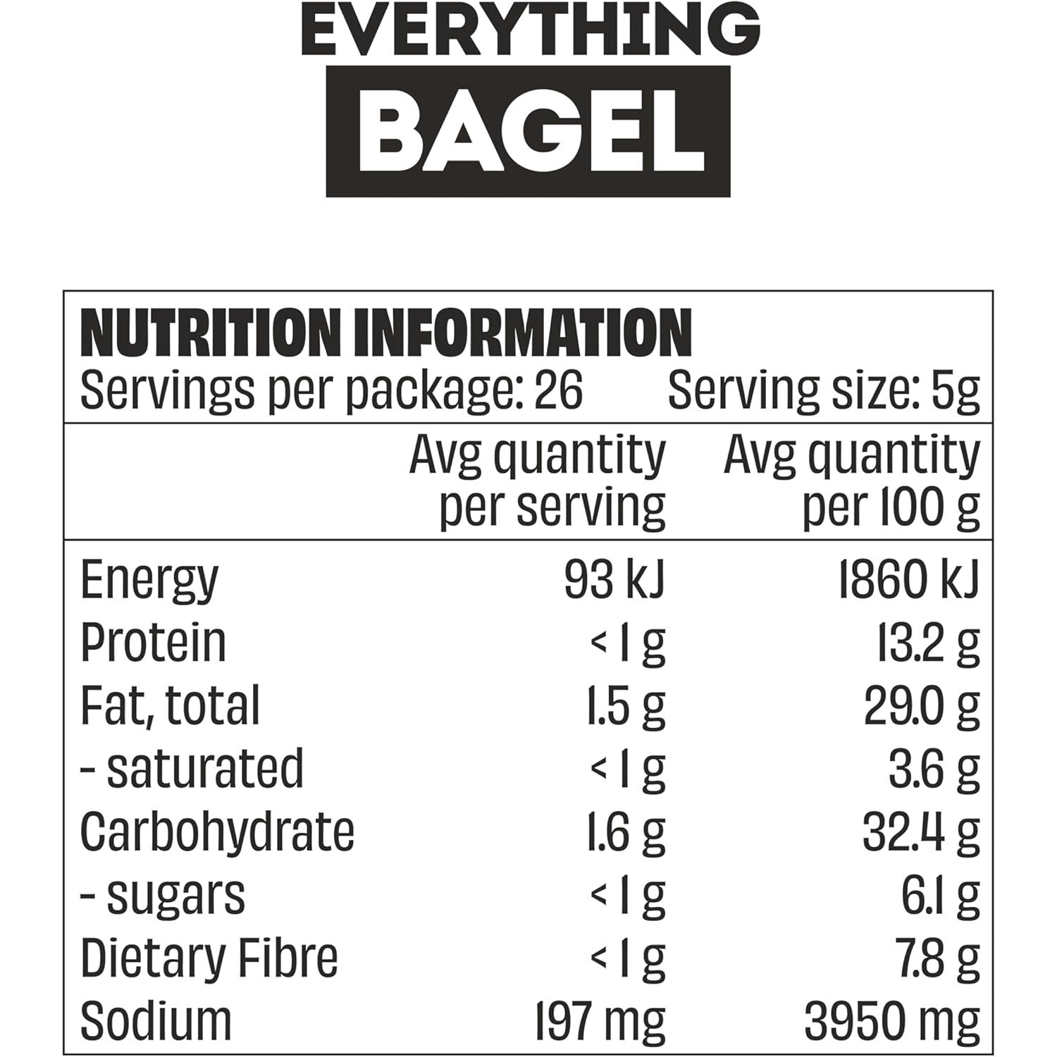 Mingle Everything Bagel All Natural Seasoning 130g
