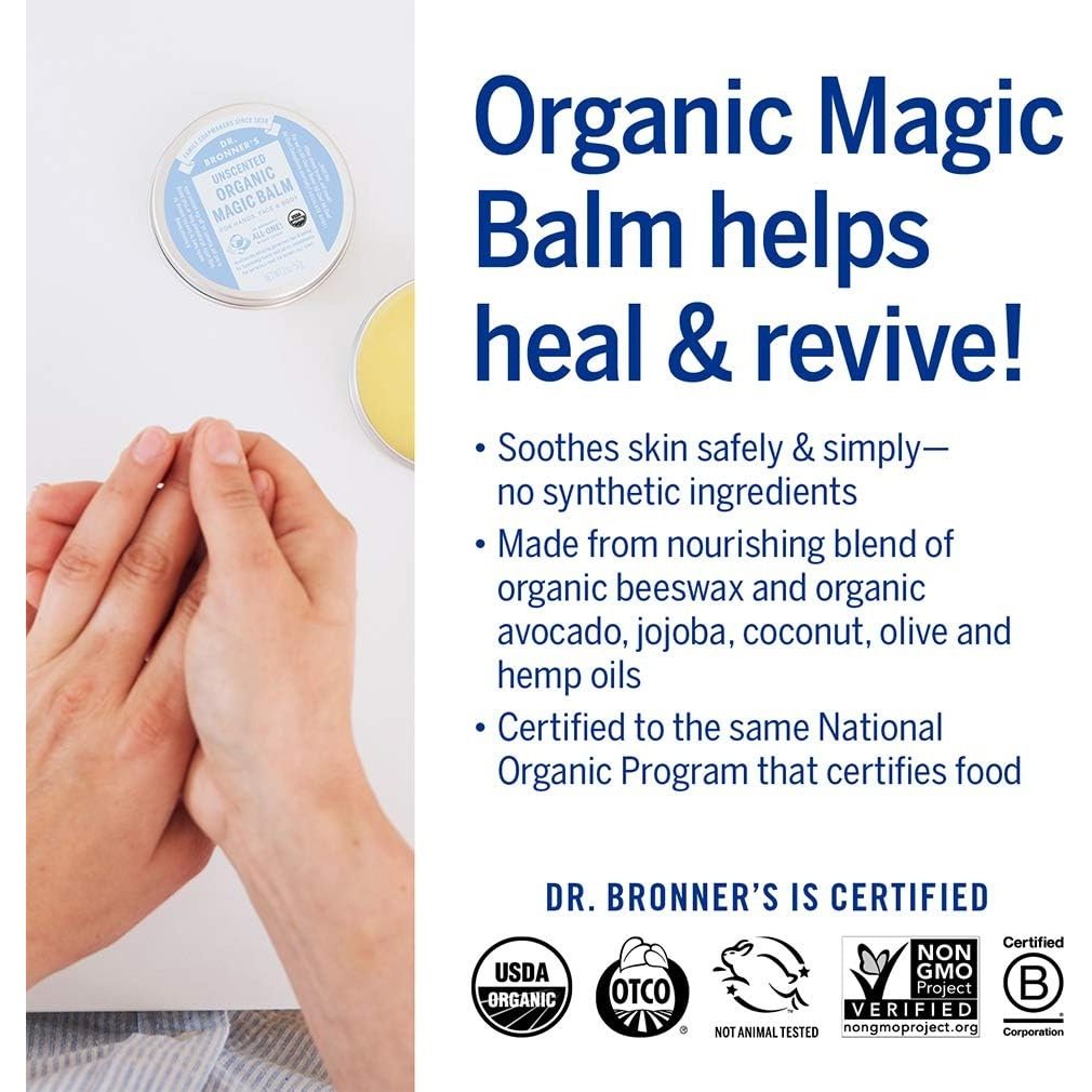Dr. Bronner's Organic Magic Balm Unscented 57g