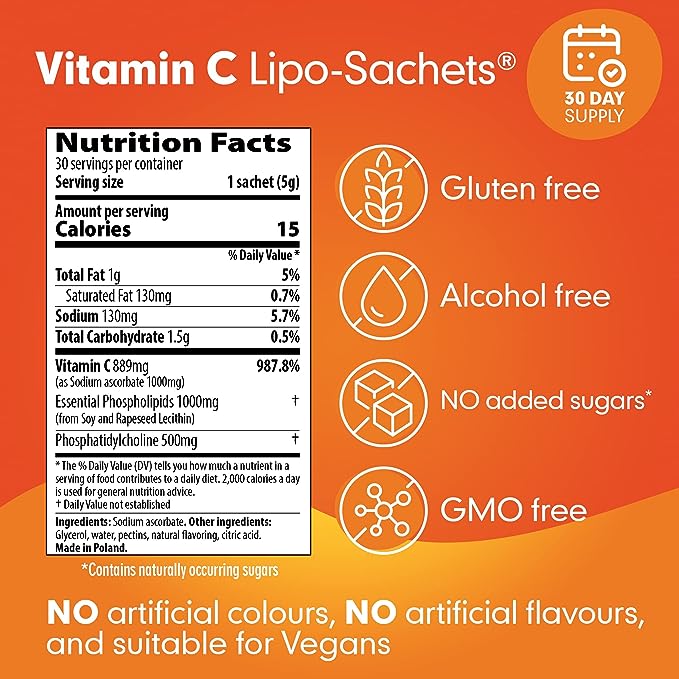 Lipo-Sachets Vitamin C Original 5g 30 Sachets