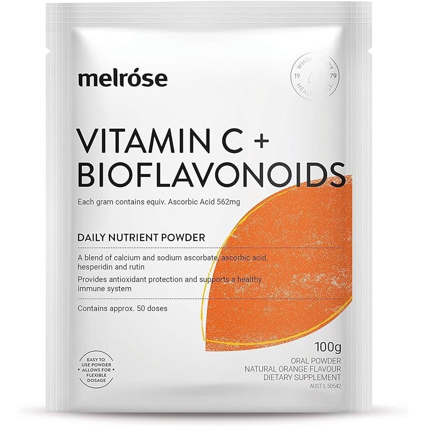 Melrose Vitamin C Plus Bioflavonoids Orange Flavoured 100g