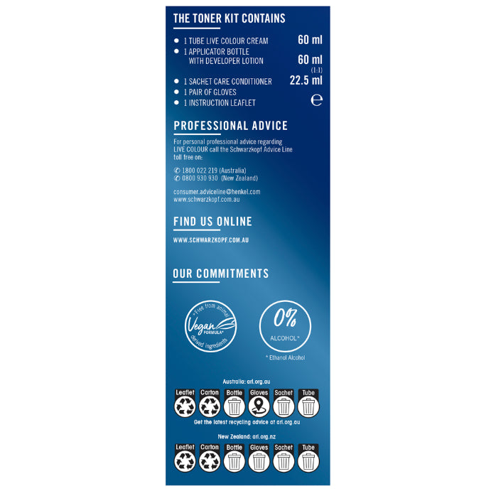 Schwarzkopf Live Colr Toner Soft Blonde