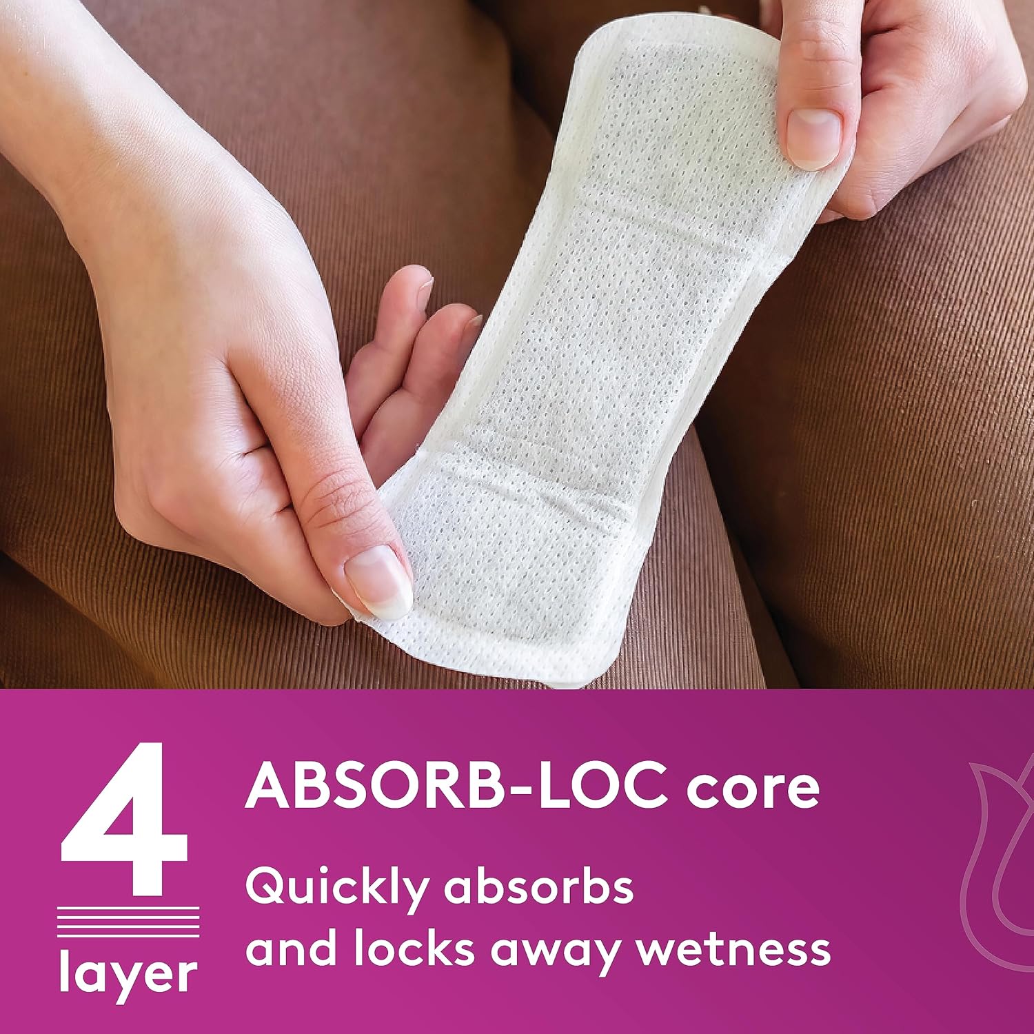 Poise Charcoal Light Liner 22pk