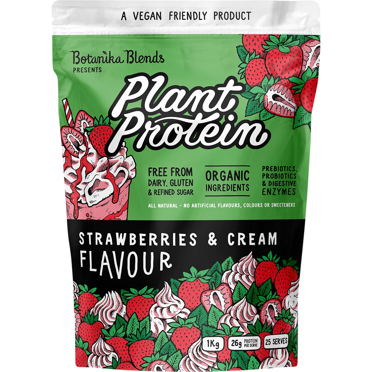 Botanika Blends Plant Protein Strawberries & Cream 1kg