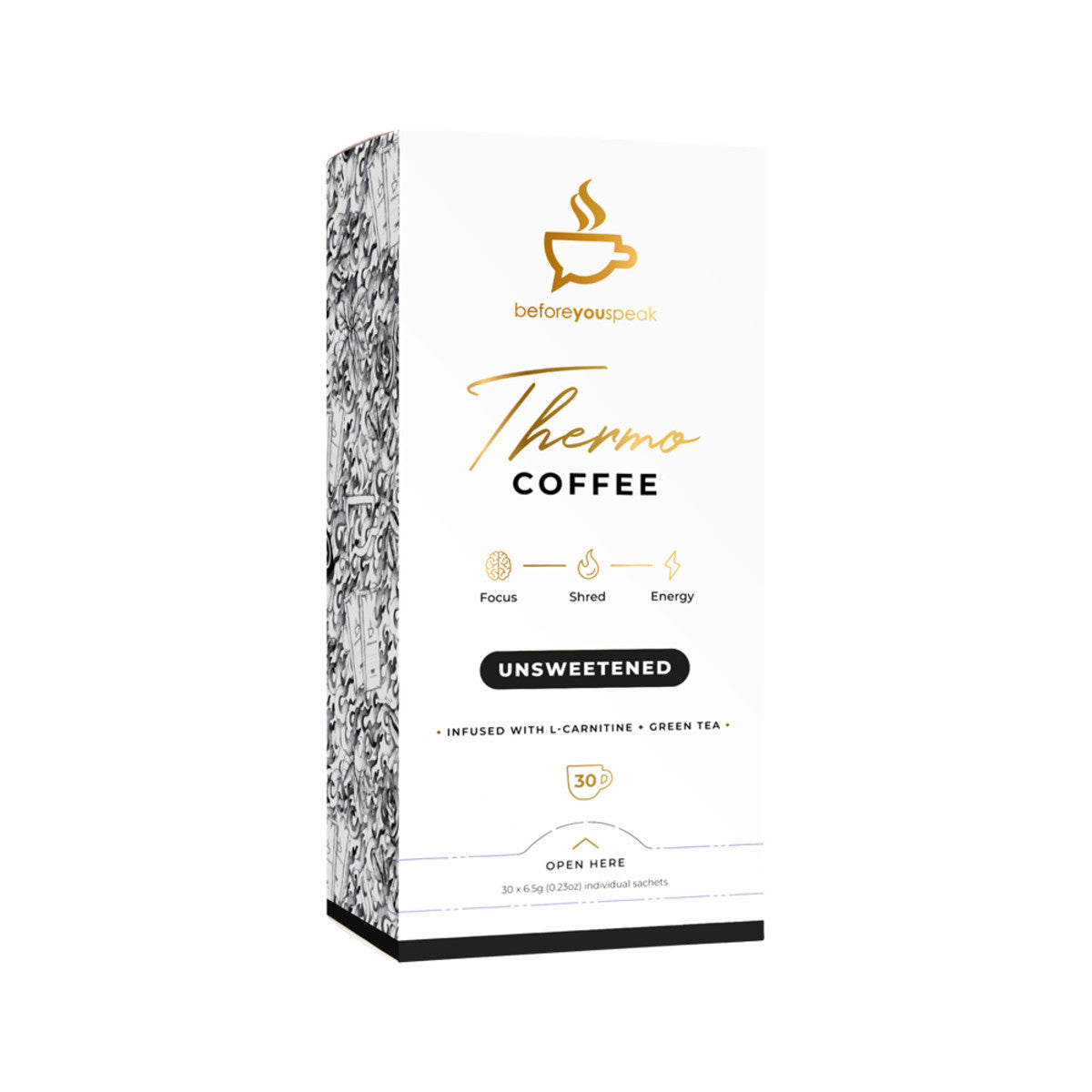Before You Speakthermo Coffee Unsweetened 6.5g X 30 Pack