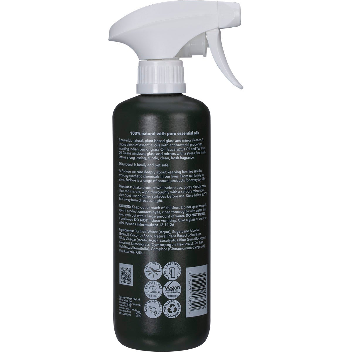 Euclove Glass & Mirror Spray 500ml