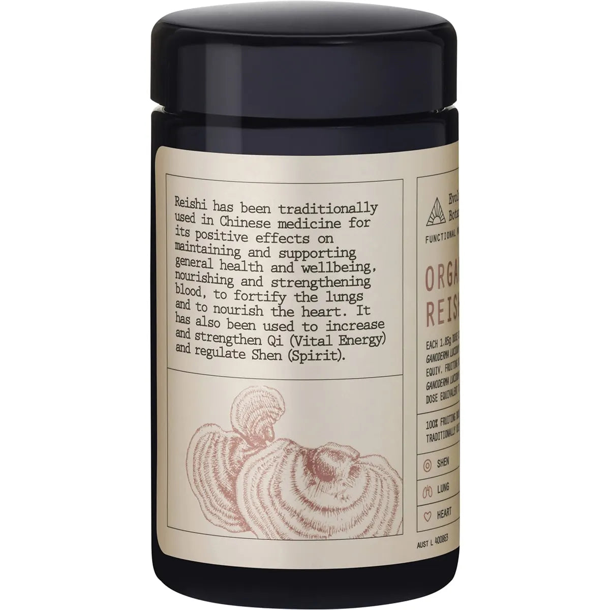 EVOLUTION BOTANICALS Reishi Extract Organic 15:1 Fuctional Mushrooms 90g
