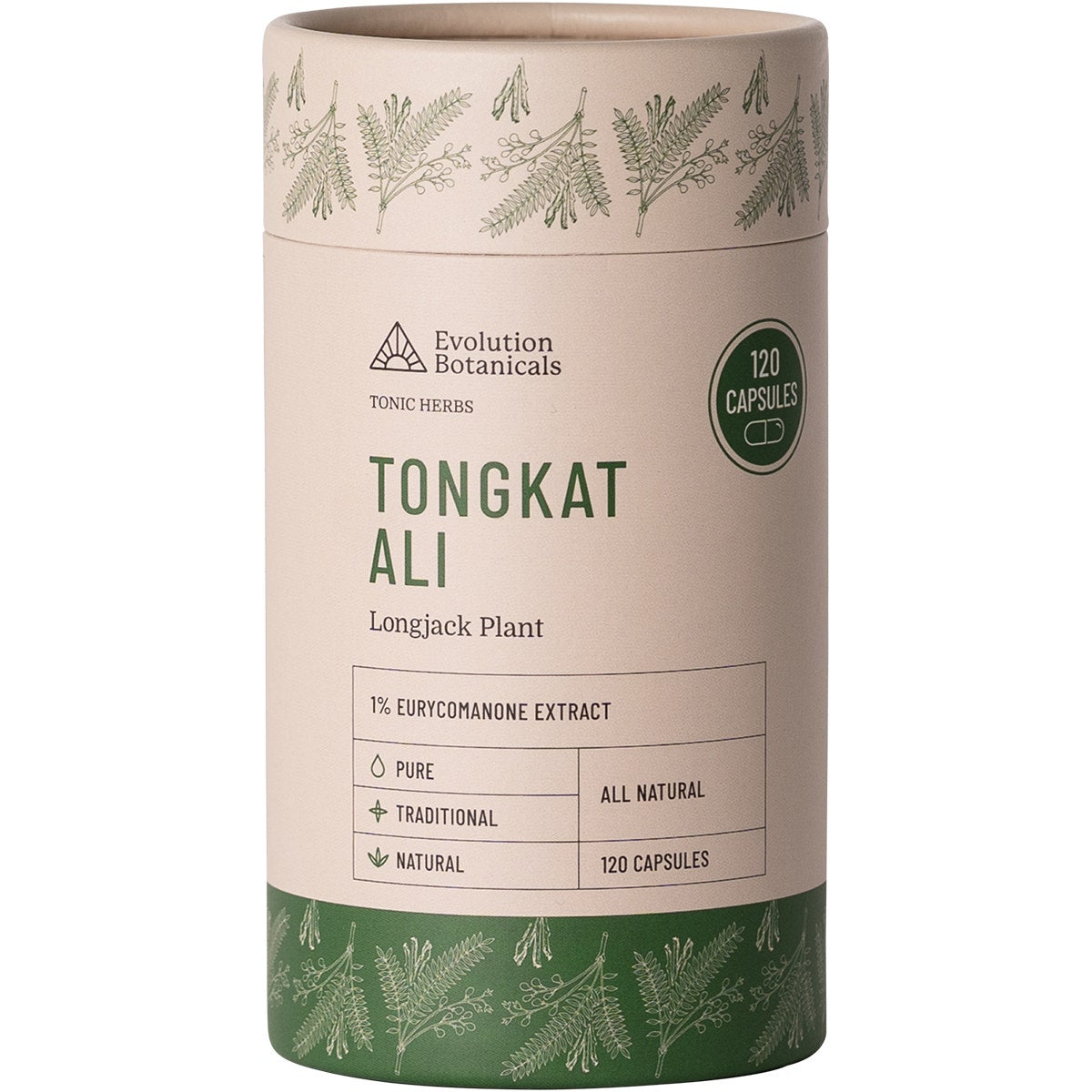 Evolution Botanicals Tongkat Ali Longjack Plant 120 Caps