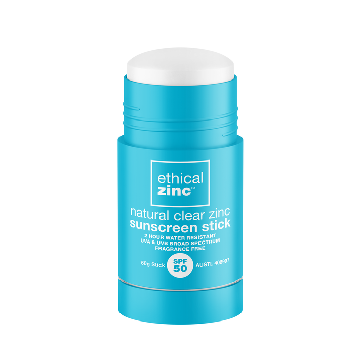 ETHICAL ZINC Natural Clear Zinc Sunscreen Stick SPF 50 50g