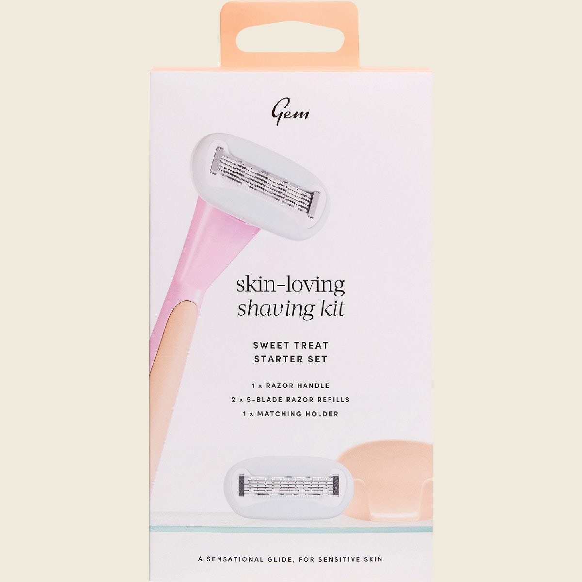Gem Skin-Loving Shaving Kit Sweet Treat Starter Set 1pk
