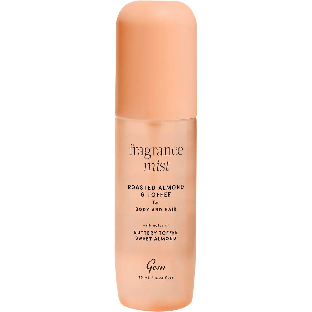 Gem Fragrance Mist For Body & Hair Roasted Almond & Toffee 90ml