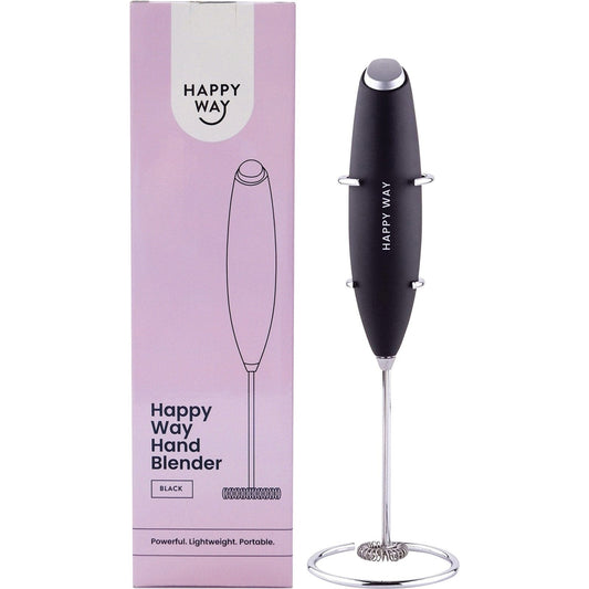 HAPPY WAY Hand Blender Black with Stand
