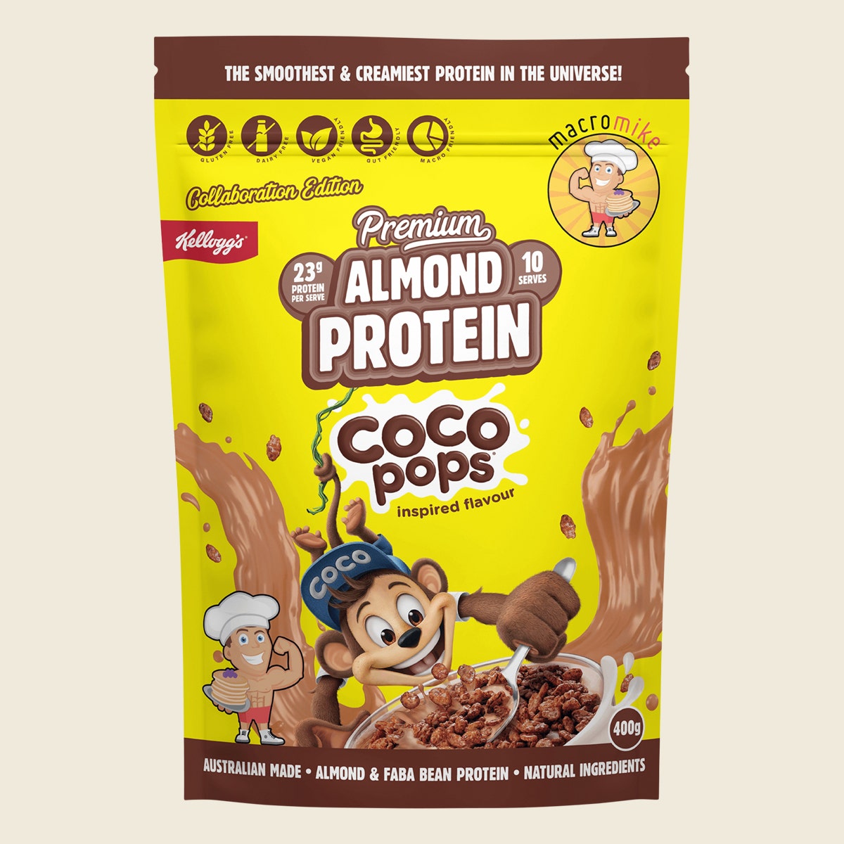 Macro Mike X Kellogg's Premium Almond Protein Coco Pops Inspired 400g