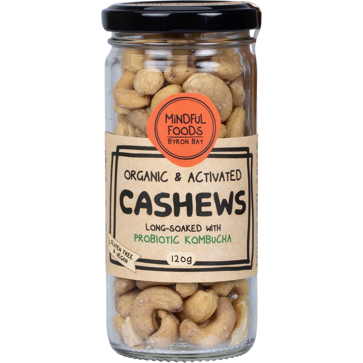 MINDFUL FOODS Cashews Organic & Activated 120g