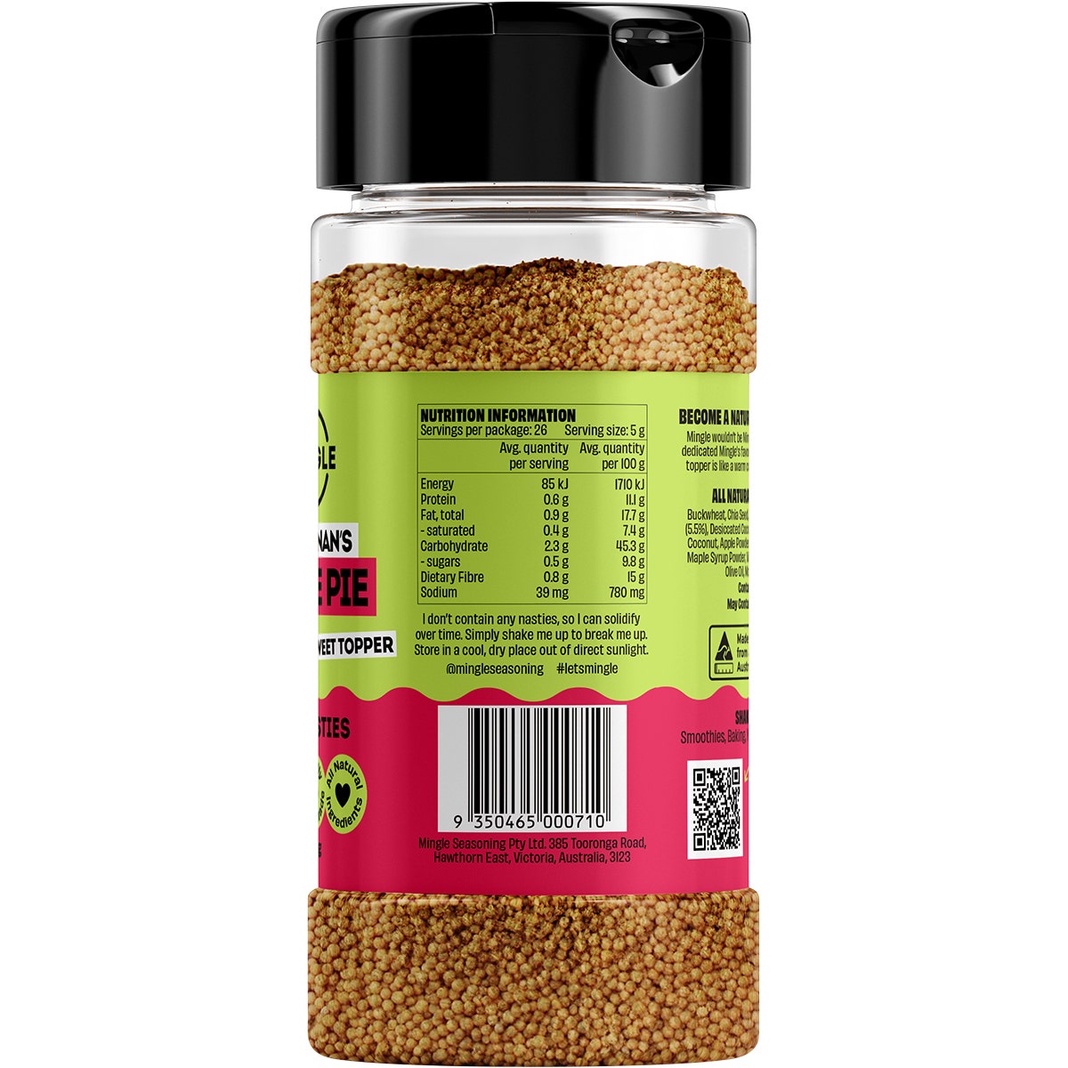 Mingle Jord's Nan's Apple Pie All Natural Sweet Topper 130g