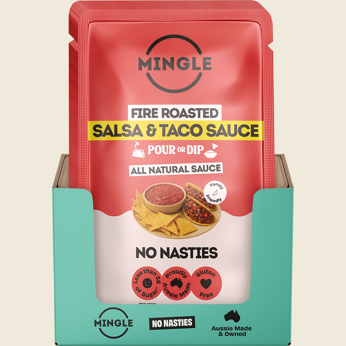 Mingle Salsa & Taco All Natural Sauce 8x200g